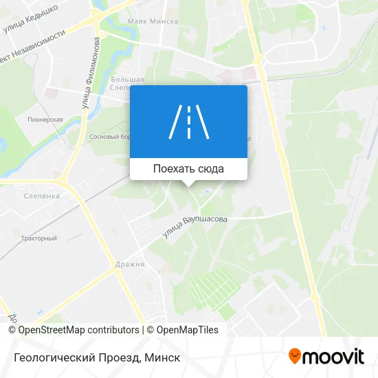 Карта Геологический Проезд