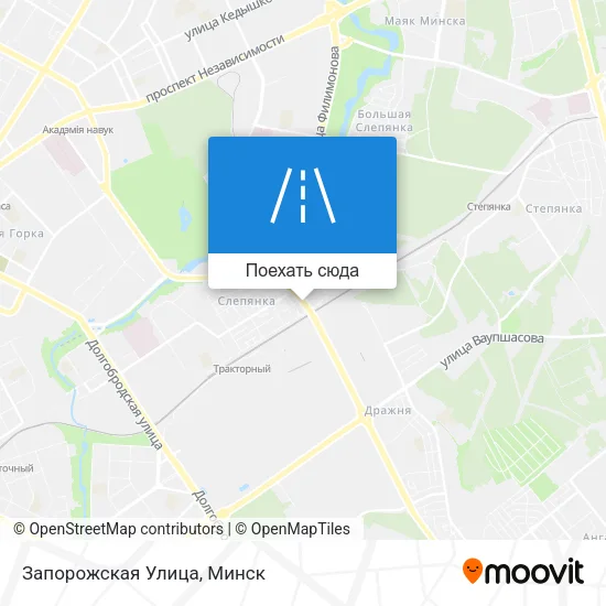 Карта Запорожская Улица