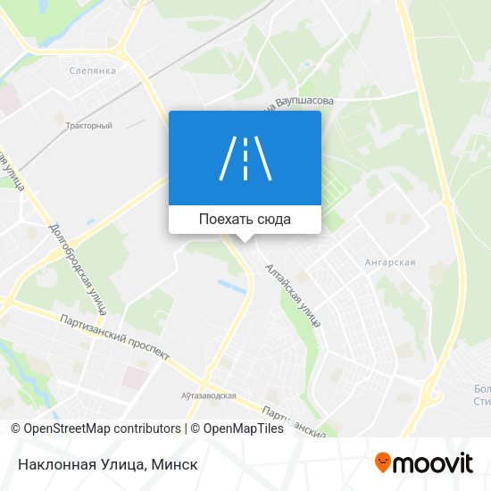 Карта Наклонная Улица
