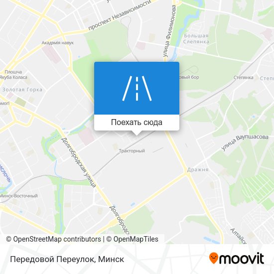 Карта Передовой Переулок