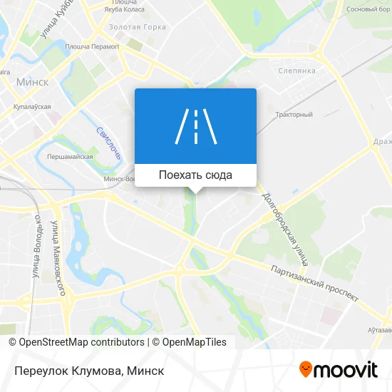 Карта Переулок Клумова