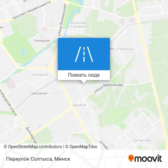 Карта Переулок Солтыса