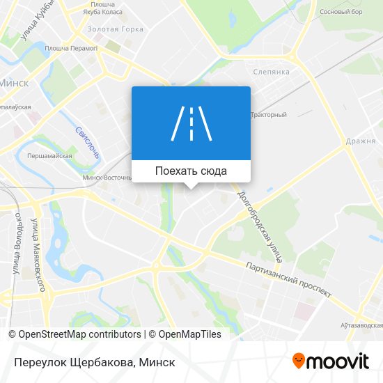 Карта Переулок Щербакова