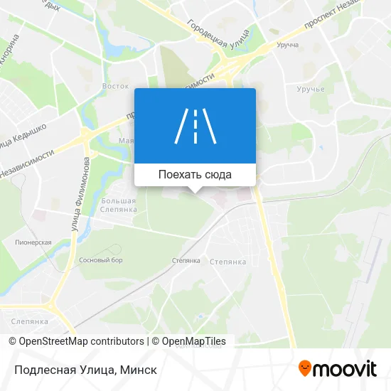 Карта Подлесная Улица