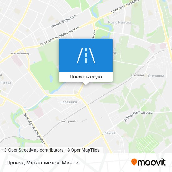Карта Проезд Металлистов