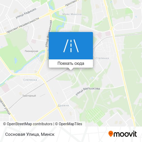 Карта Сосновая Улица