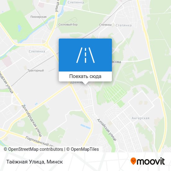 Карта Таёжная Улица