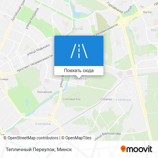 Карта Тепличный Переулок