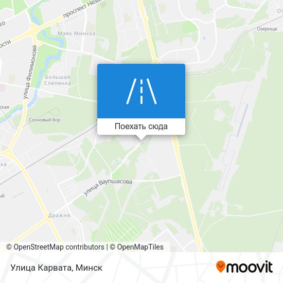 Карта Улица Карвата