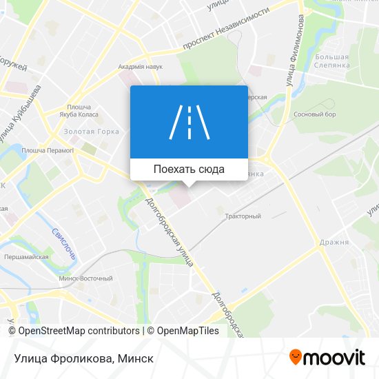 Карта Улица Фроликова