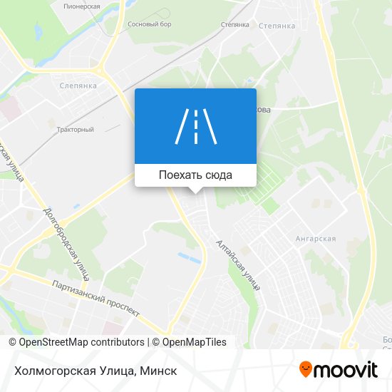 Карта Холмогорская Улица