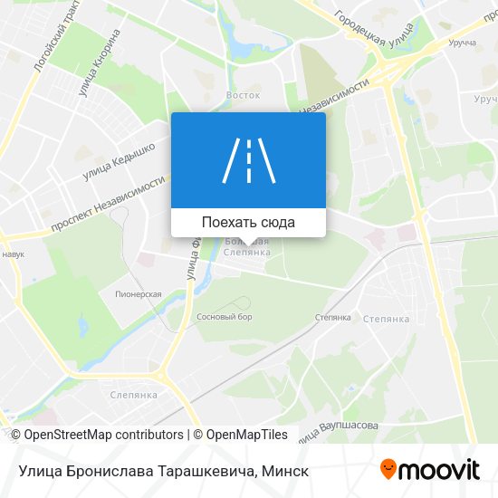 Карта Улица Бронислава Тарашкевича