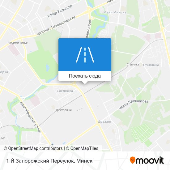 Карта 1-Й Запорожский Переулок