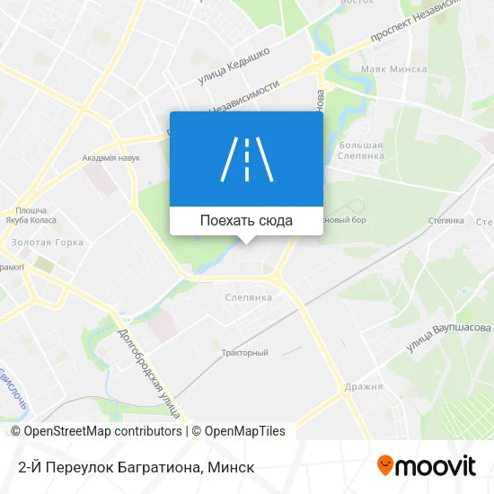 Карта 2-Й Переулок Багратиона