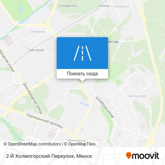 Карта 2-Й Холмогорский Переулок