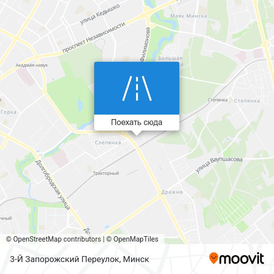 Карта 3-Й Запорожский Переулок