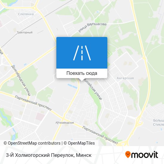 Карта 3-Й Холмогорский Переулок