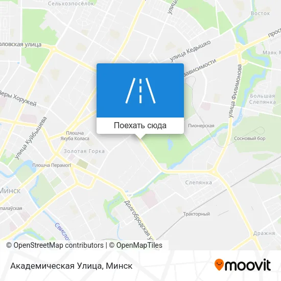 Карта Академическая Улица