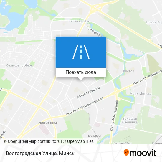 Карта Волгоградская Улица