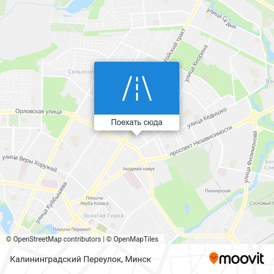 Карта Калининградский Переулок