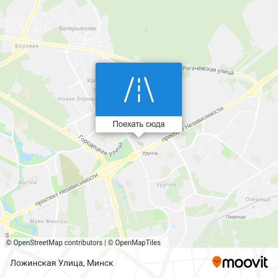 Карта Ложинская Улица