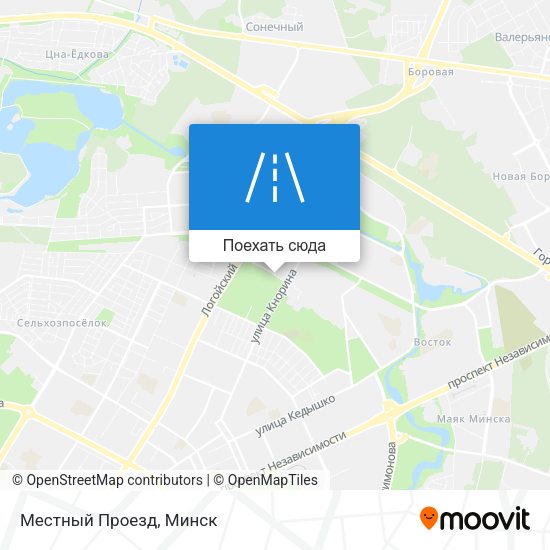 Карта Местный Проезд