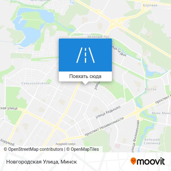 Карта Новгородская Улица