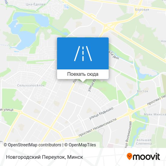 Карта Новгородский Переулок