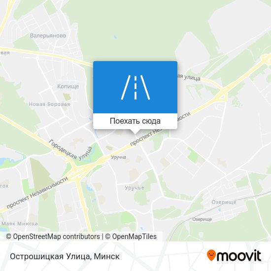 Карта Острошицкая Улица
