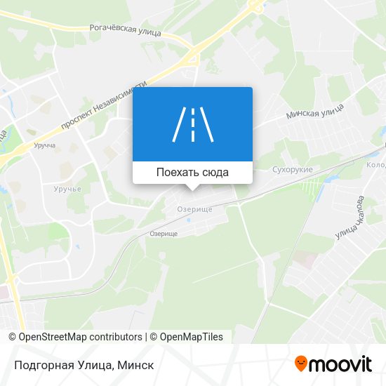 Карта Подгорная Улица