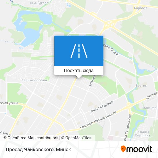 Карта Проезд Чайковского