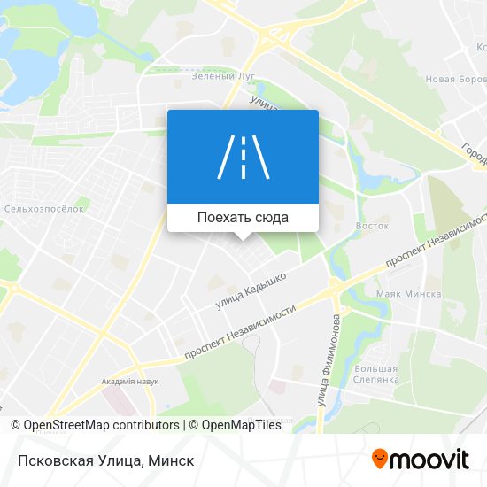 Карта Псковская Улица