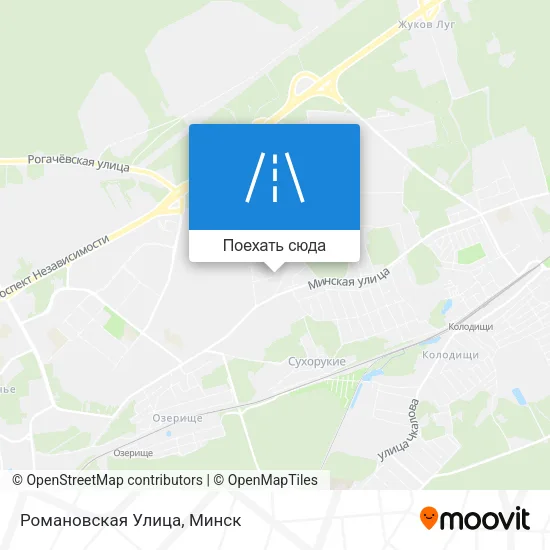 Карта Романовская Улица