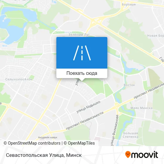 Карта Севастопольская Улица