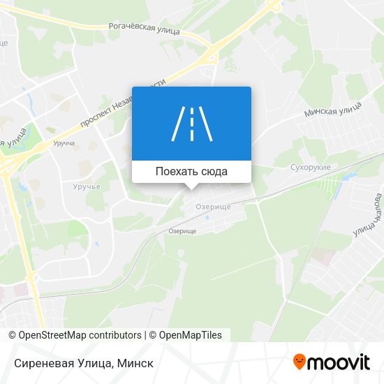 Карта Сиреневая Улица