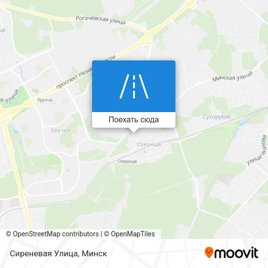 Карта Сиреневая Улица