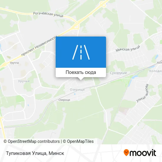 Карта Тупиковая Улица