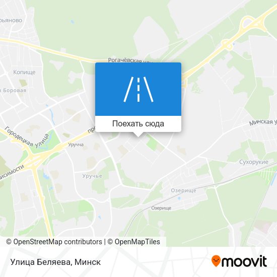 Карта Улица Беляева