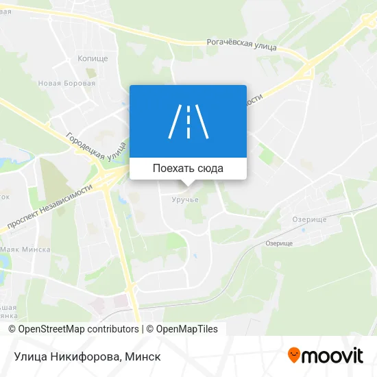 Карта Улица Никифорова