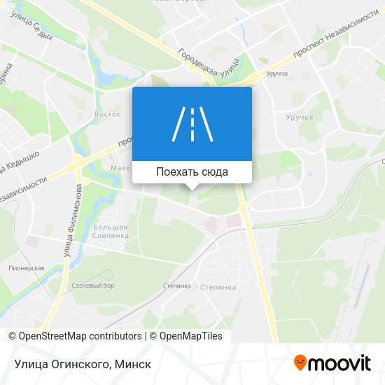 Карта Улица Огинского