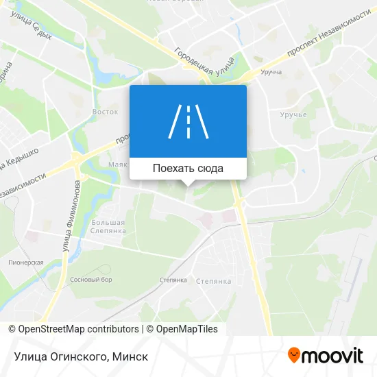 Карта Улица Огинского