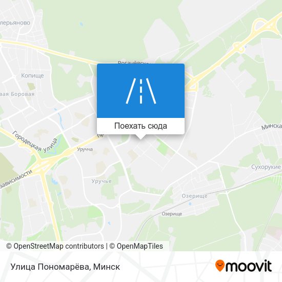 Карта Улица Пономарёва