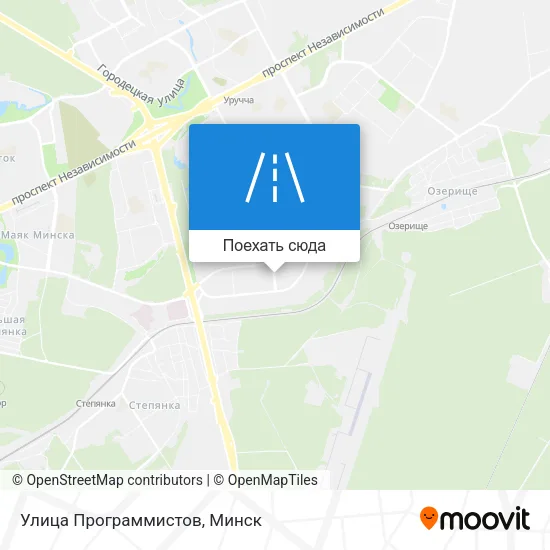 Карта Улица Программистов