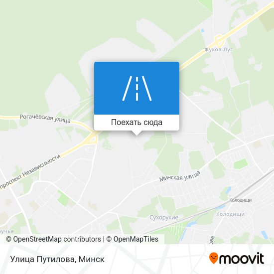 Карта Улица Путилова