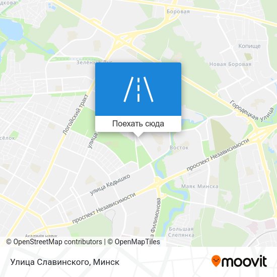 Карта Улица Славинского