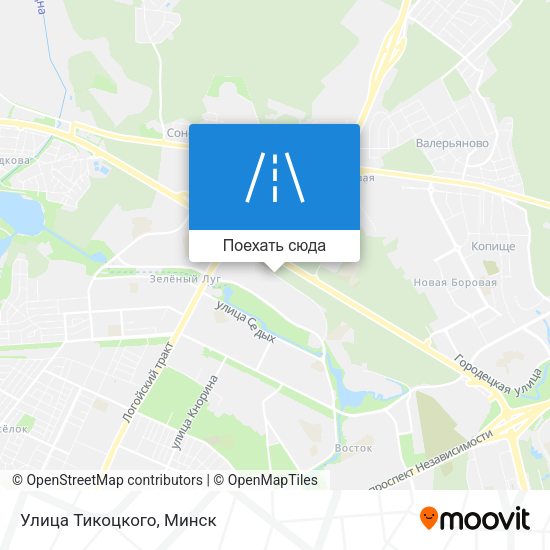 Карта Улица Тикоцкого