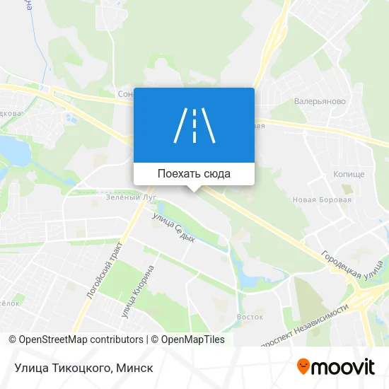 Карта Улица Тикоцкого