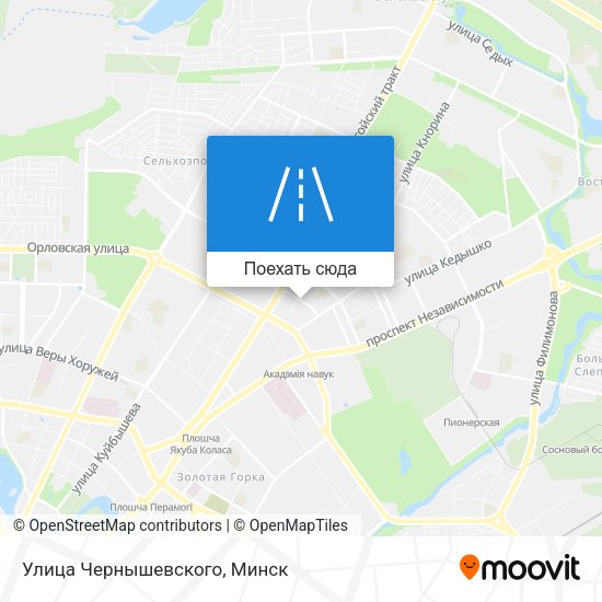 Карта Улица Чернышевского