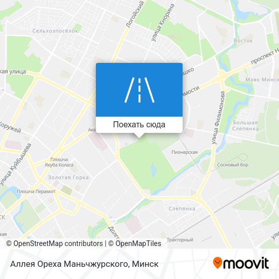 Карта Аллея Ореха Маньчжурского