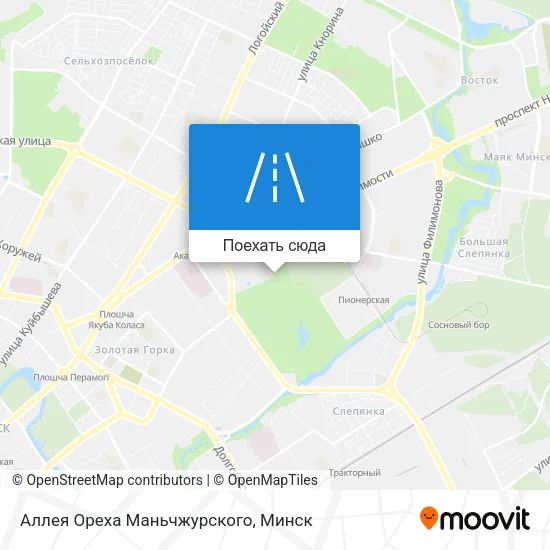 Карта Аллея Ореха Маньчжурского